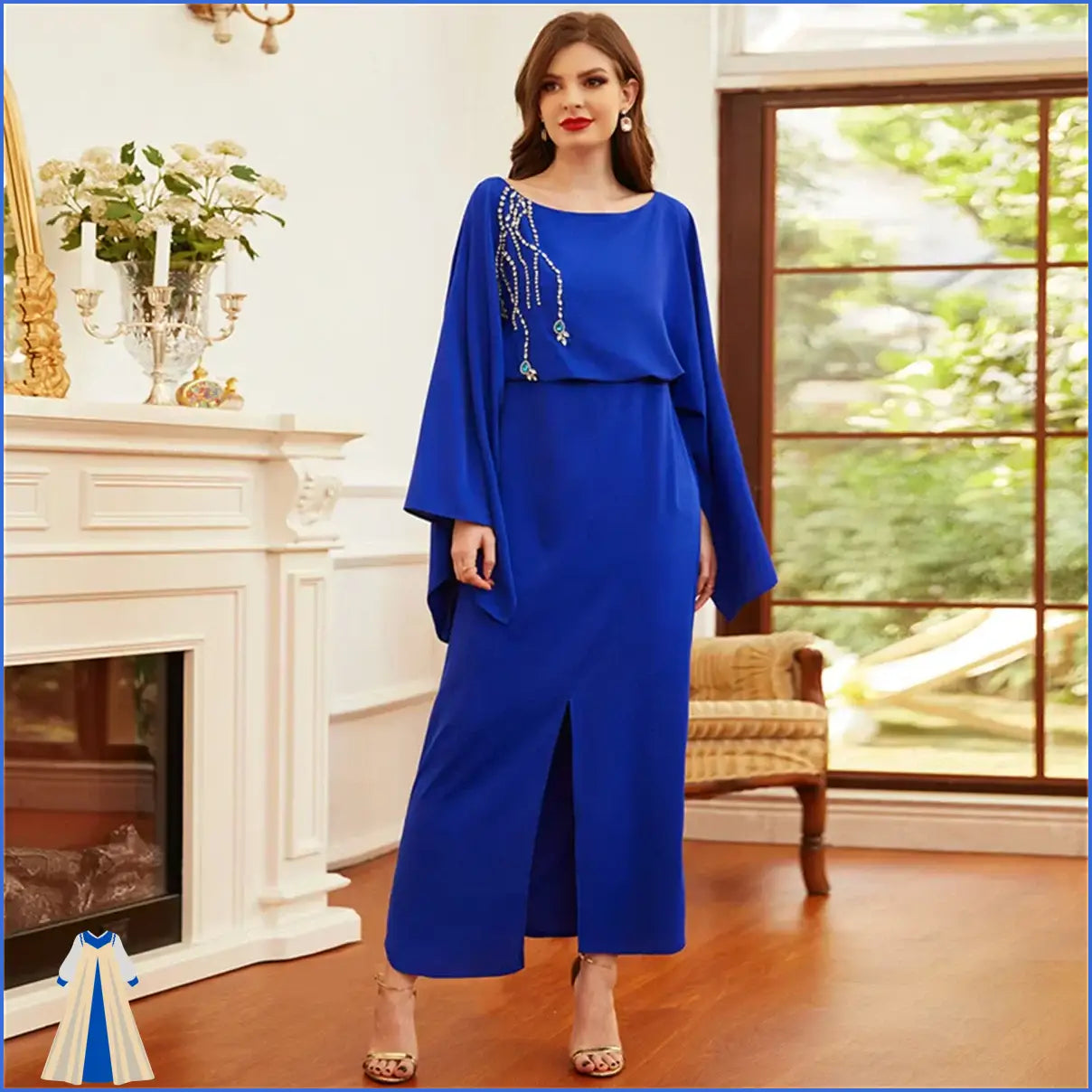 Robe Orientale Bleu