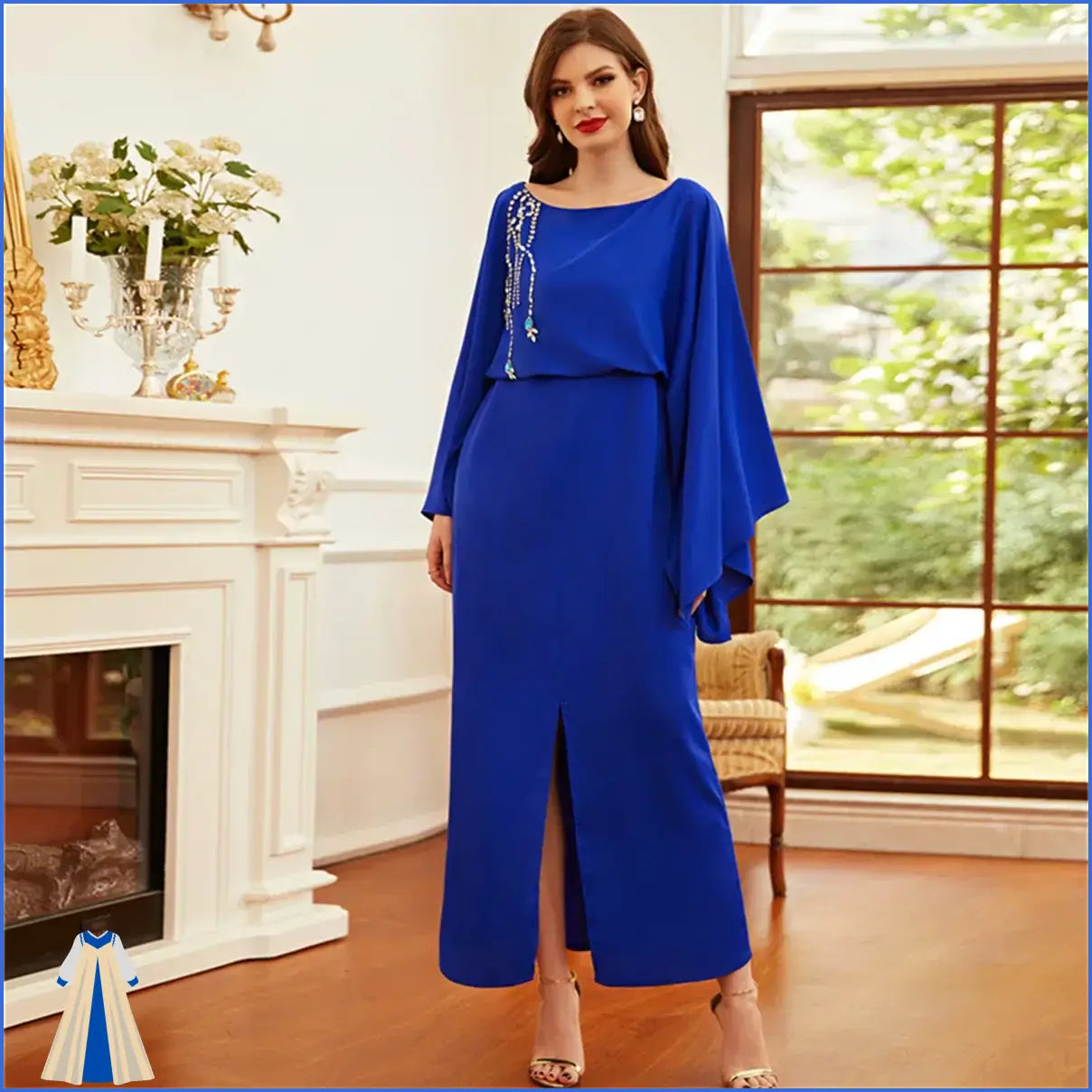 Robe Orientale Bleu