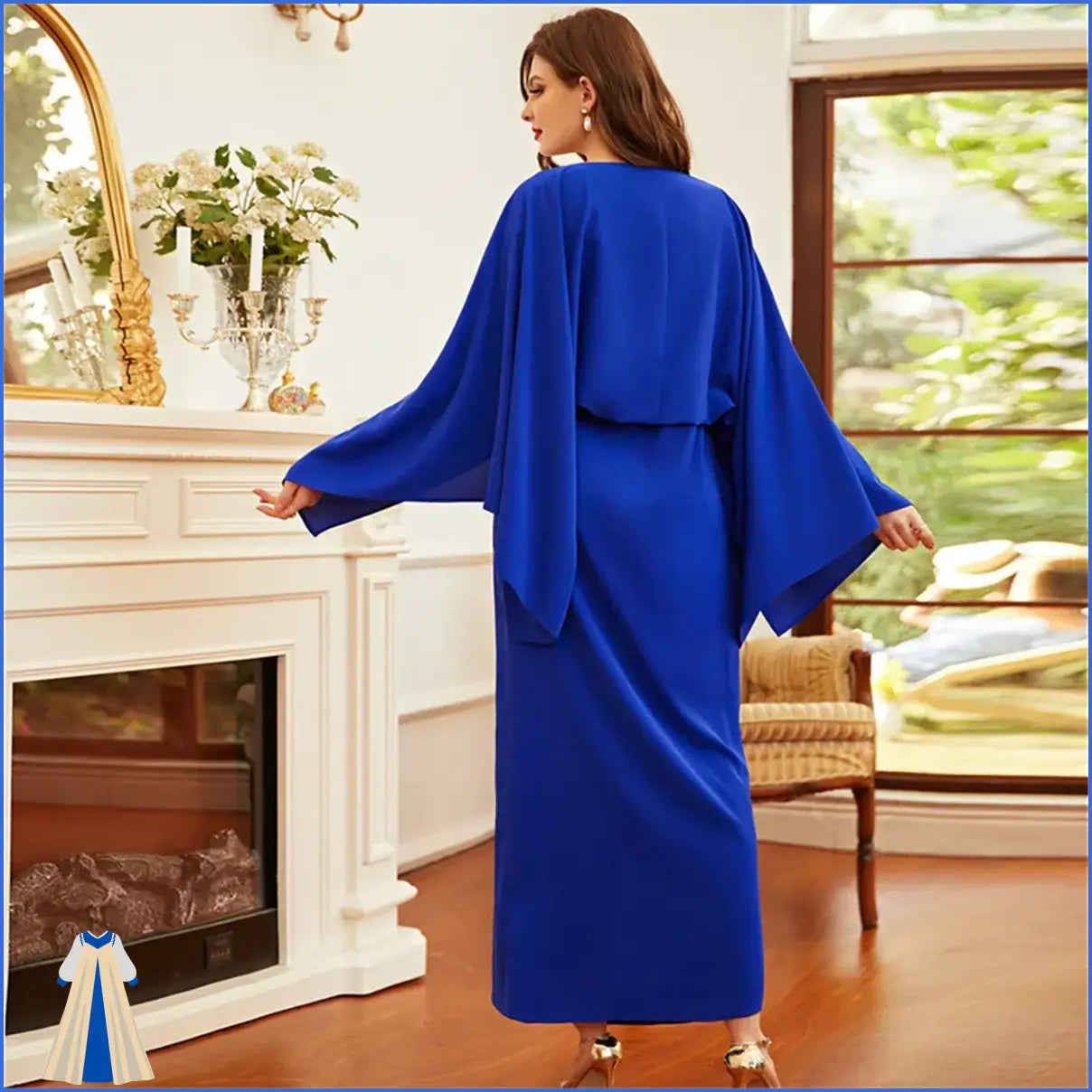 Robe Orientale Bleu