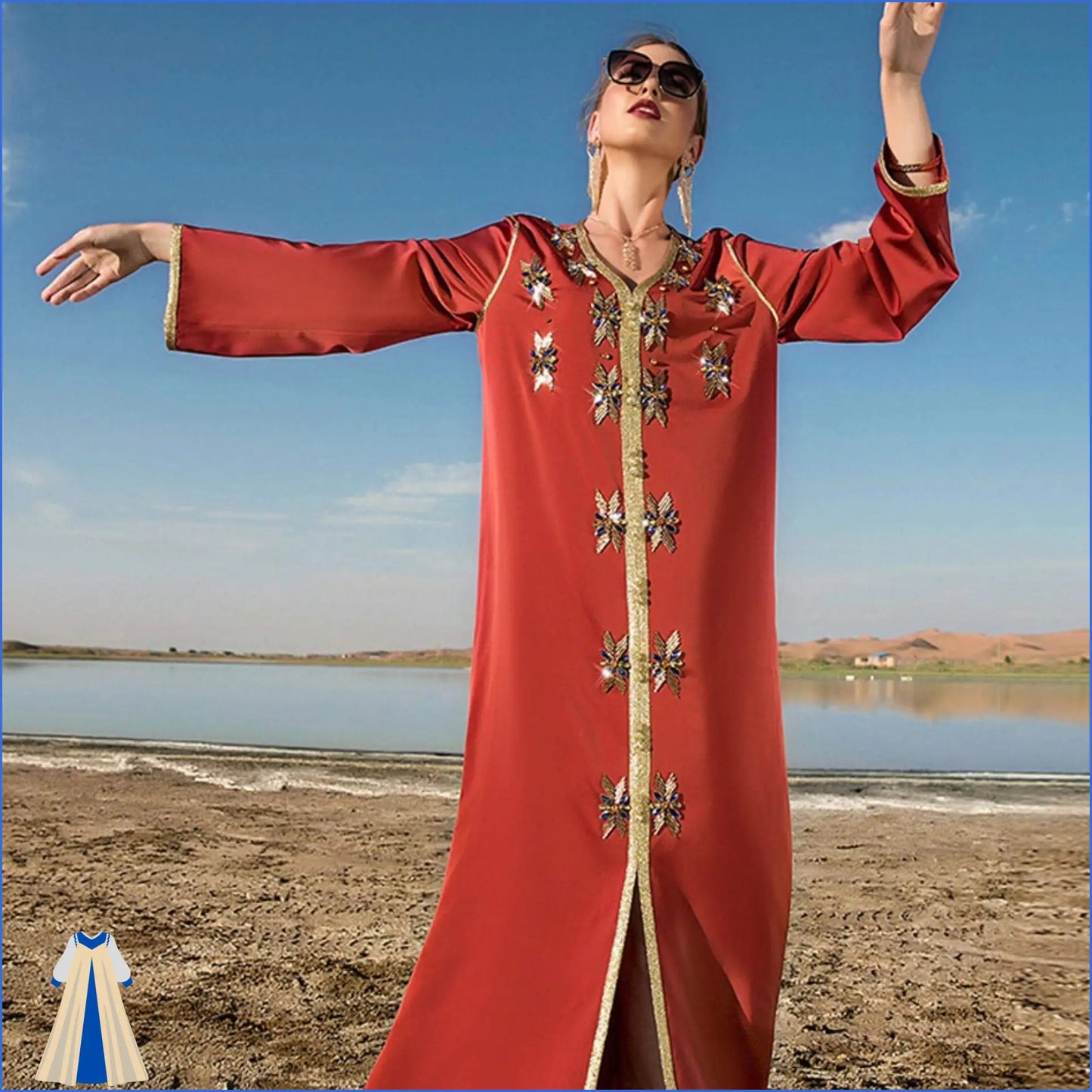 Robe Orientale Dorée