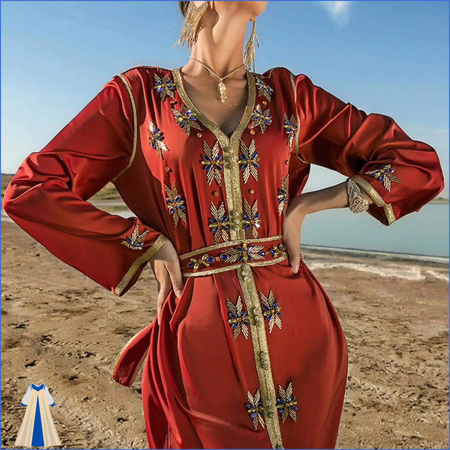 Robe Orientale Dorée