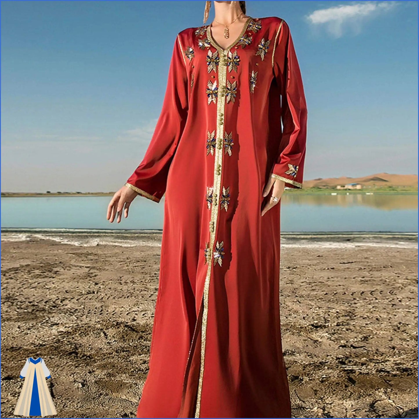 Robe Orientale Dorée