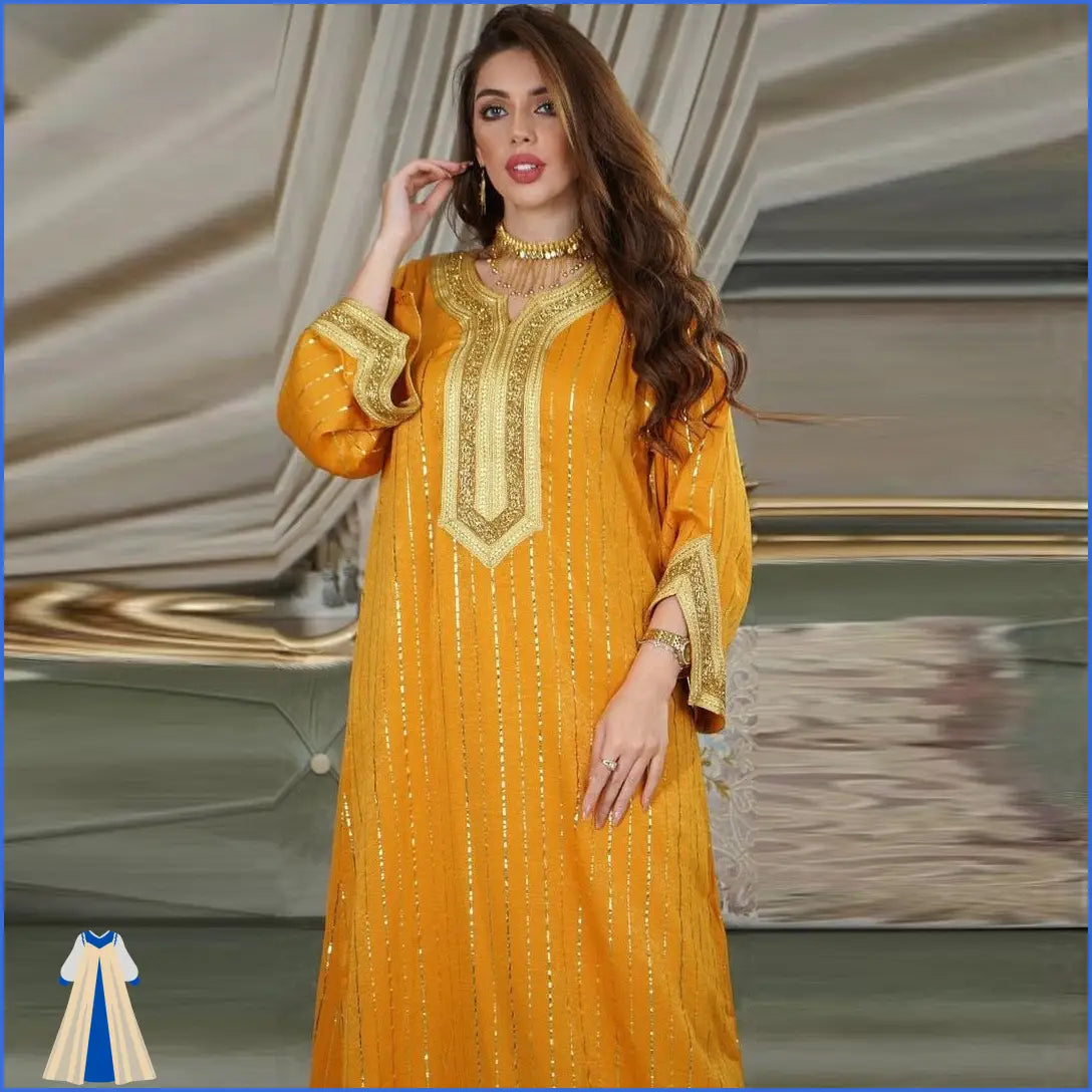 Robe Orientale Jaune