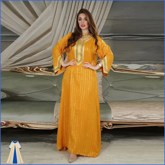 Robe Orientale Jaune