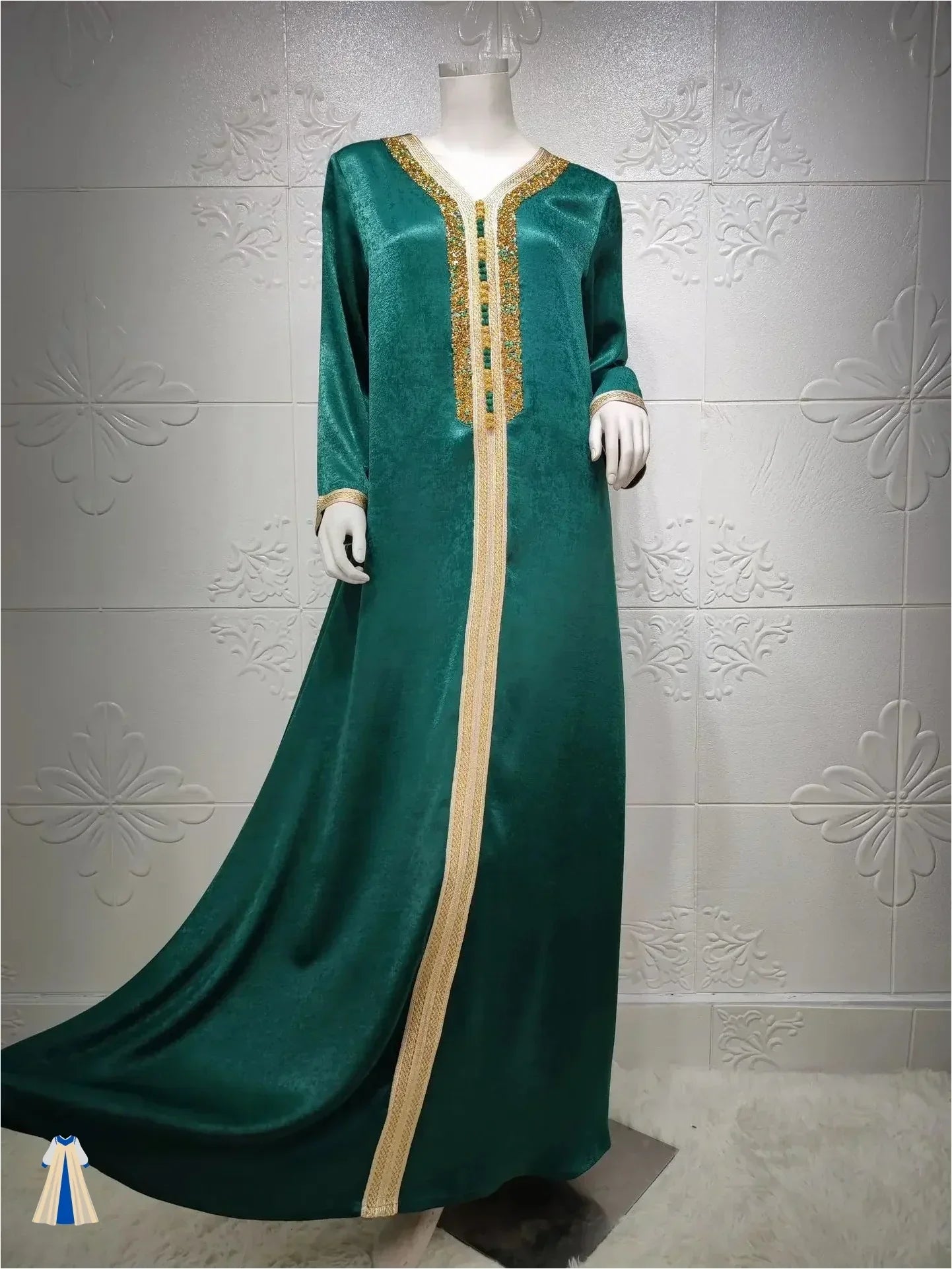 Robe Orientale Verte