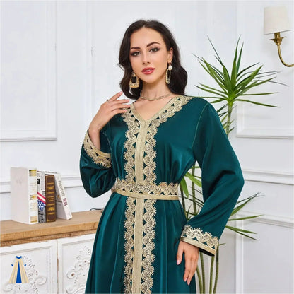 Robe Orientale Vert Émeraude