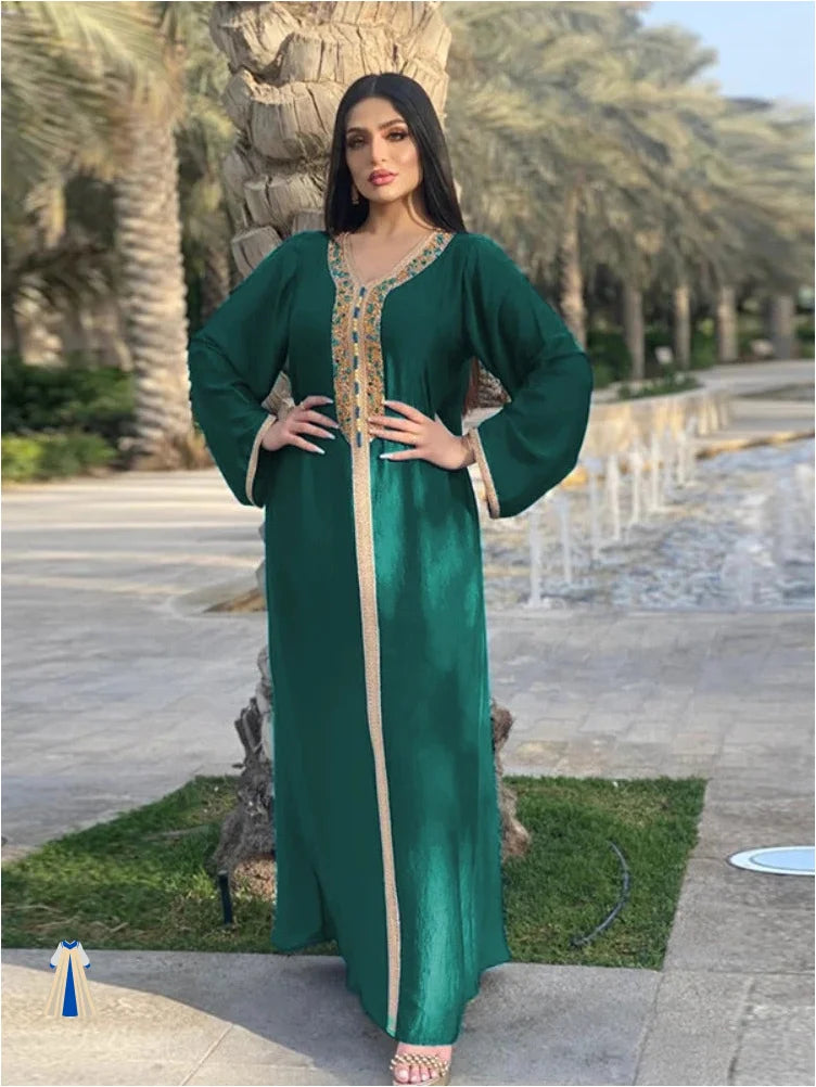 Robe Orientale Verte